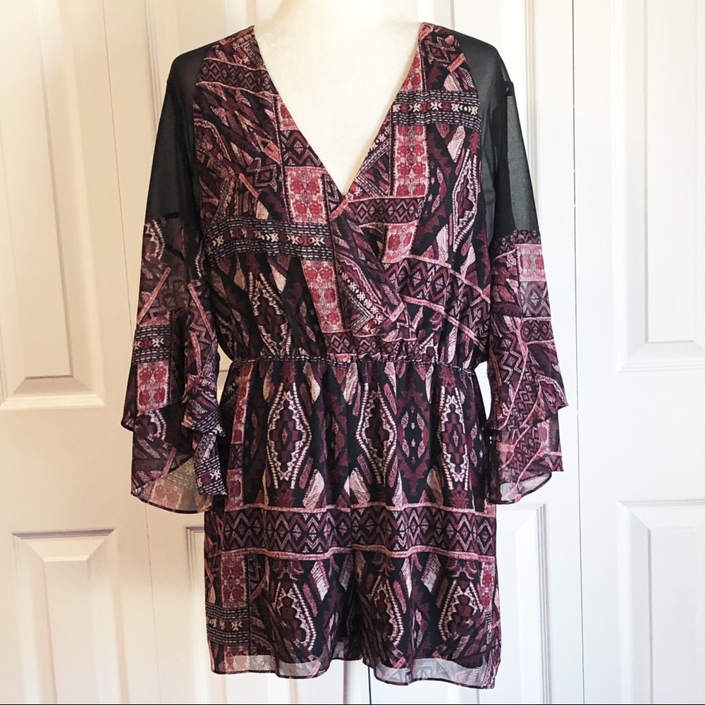 Revolve Bcbgeneration Brulee Black Combo Ruffle S… - image 3